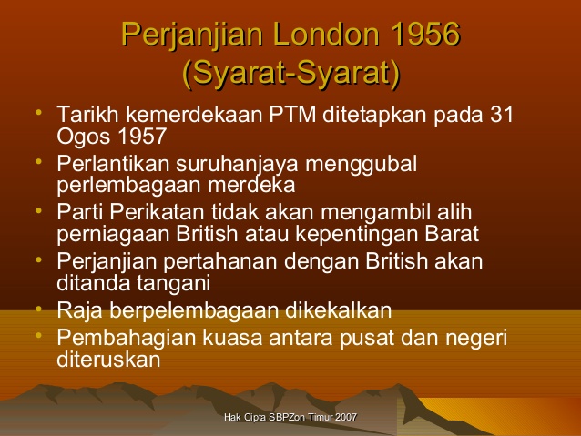 Perjanjian london 1956